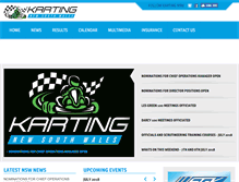 Tablet Screenshot of kartingnsw.com.au